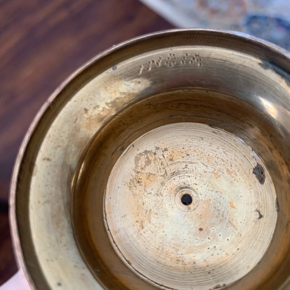 VINTAGE Sarana Brass Hand Made & Etched  Teapot Pitcher Made in India 8" Tall. - Picture 7 of 7